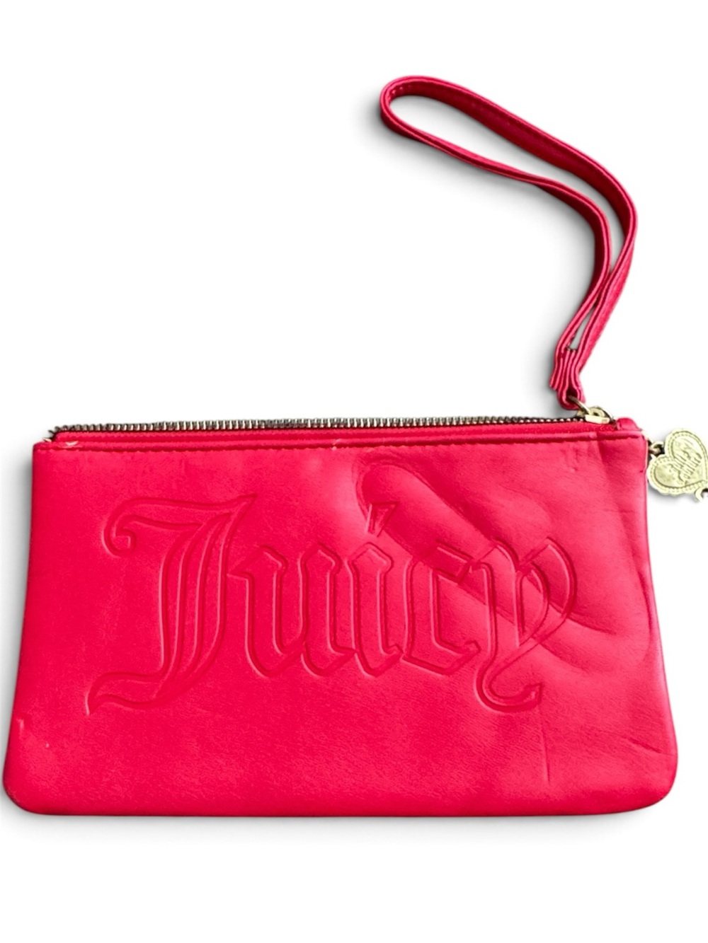 Juicy Couture Hot red Embossed Wristlet